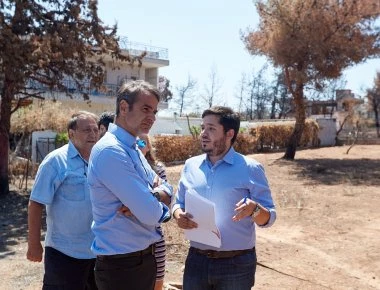 Τι κατέγραψε ο Κ.Μητσοτάκης στις πυρόπληκτες περιοχές